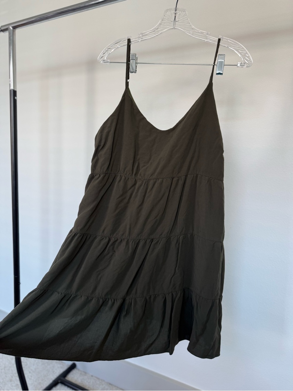 Aerie summer Slip Dress - Olive - Picture 2 of 3